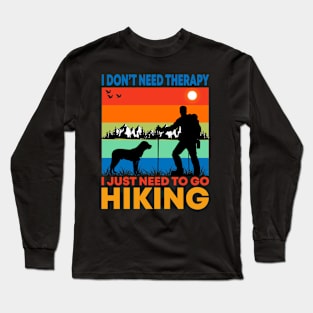 Hiking T - Shirt Design Long Sleeve T-Shirt